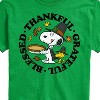 Men's - Peanuts - Thankful Grateful Blessed Short Sleeve Graphic T-Shirt - 2 of 4