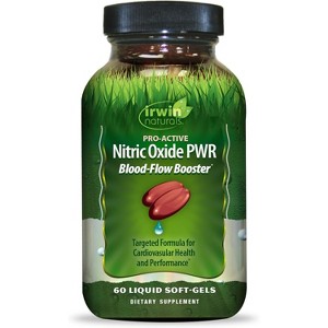 Irwin Naturals Nitric Oxide Pre-Sport with L-Citrulline, Softgels, 60 ea - 1 of 4