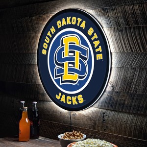 Evergreen Ultra-Thin Edgelight LED Wall Decor, Round, South Dakota State University- 23 x 23 Inches Made In USA - 1 of 4