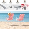 Karl Home Patio Metal Beach Chair(Set of 2) - 2 of 4