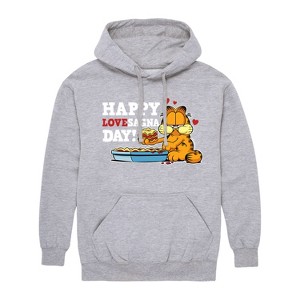 Men's - Garfield - Valentine's Day Graphic Fleece Pullover Hoodie - 1 of 4