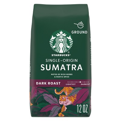 Starbucks Dark Roast Ground Coffee — Sumatra — 100% Arabica — 1 bag (12 oz.)