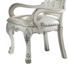 21" Dresden Accent Chair Synthetic Leather Bone White Finish - Acme Furniture: Tufted, No Assembly, Wood Composite Frame - 3 of 4
