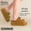 CUSHIONAIRE Women's Guru Genuine Leather footbed platform sandal with +Comfort, Wide Widths Available - 2 of 4
