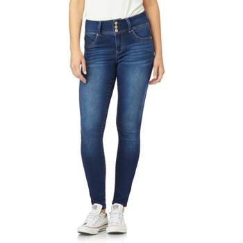 WallFlower Women's Sassy Skinny High-Rise Insta Soft Juniors Jeans (Standard and Plus)