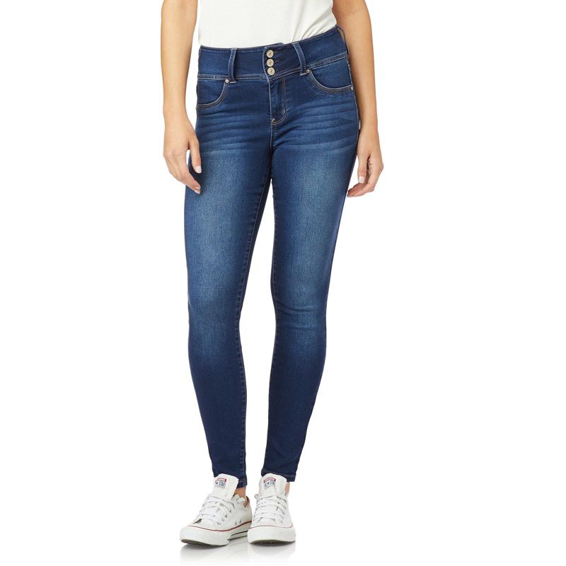 WallFlower Women's Sassy Skinny High-Rise Insta Soft Juniors Jeans (Standard and Plus), 1 of 10