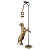 SPI Home Snacktime Cat with Bird Garden Lantern – 43" Tall Cast Aluminum Outdoor Sculpture with Whimsical Animal Design - 3 of 4
