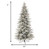 Sullivans Artificial 9 ft. Prelit Flocked Slim Balsam Tree, Green - 3 of 4