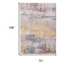 White Abstract Non Skid Area Rug - 3 of 4