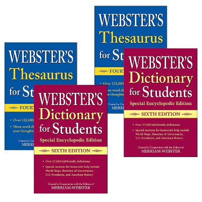 Merriam-webster Webster's For Students Dictionary/thesaurus Set, 2-pack ...