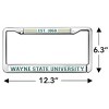 Wayne State University Full Size Standard License Plate Metal Frame - 4 of 4
