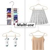 VECELO 30/50/60/100 pk Velvet Clothes Hangers Non Slip & Space-Saving Clothes Hangers with Finger Clips & Tie Rack 9 Color - 2 of 4