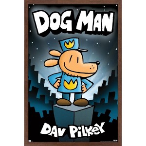 Trends International Dog Man - Book Cover (2016) Framed Wall Poster Prints - 1 of 4