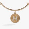 Alex and Ani Initial N Pave Starburst Texture Bangle - 2 of 3