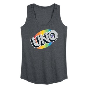 Women's - UNO - Uno Rainbow Graphic Racerback Tank - 1 of 4