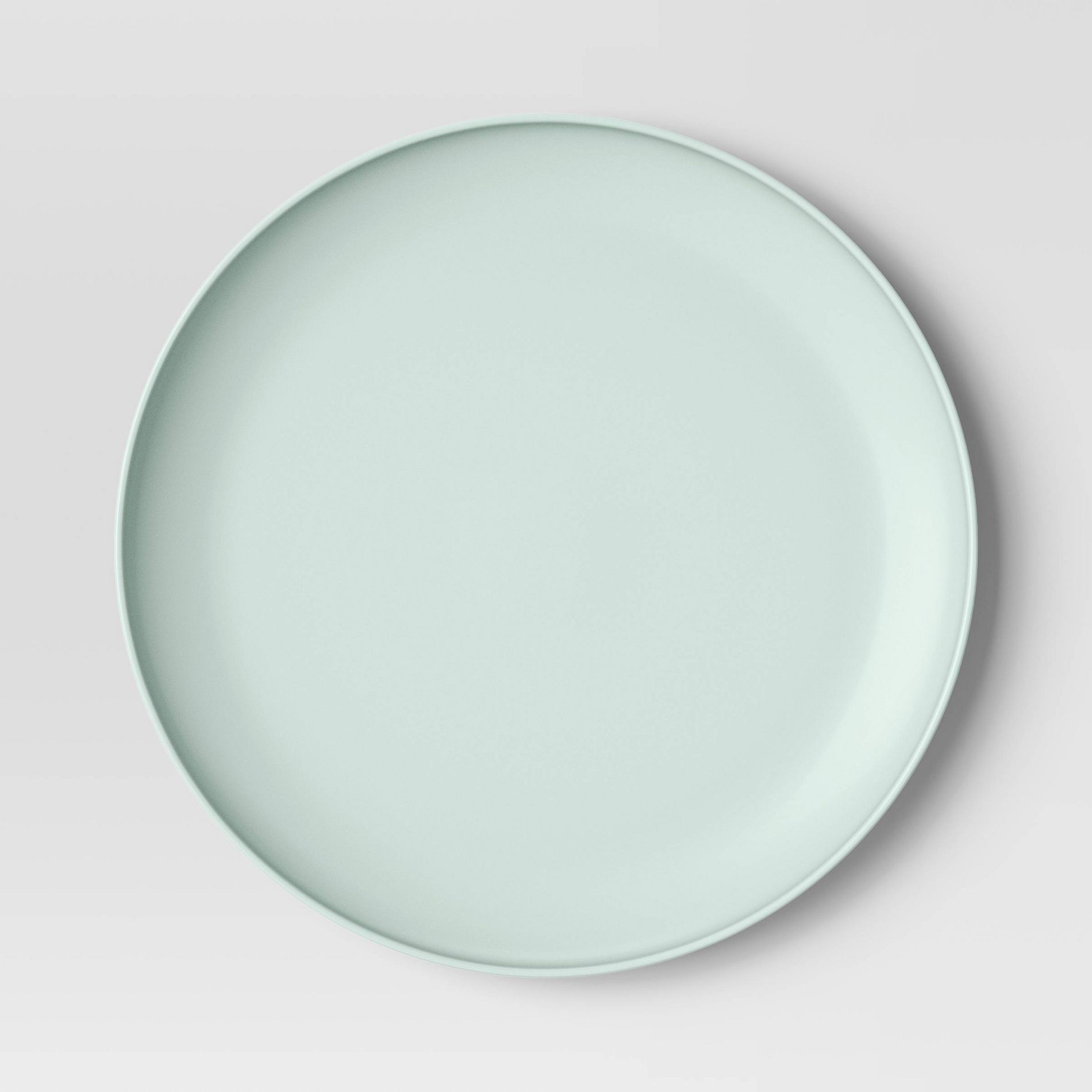 10.5" Plastic Dinner Plate Mint - Room Essentials™ :  Microwave & Dishwasher Safe, Recycled Material