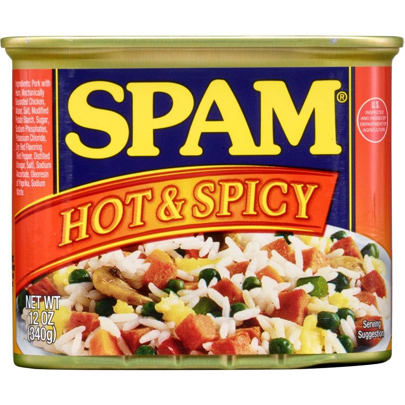 SPAM Hot &#38; Spicy Lunch Meat - 12oz, 1 of 10
