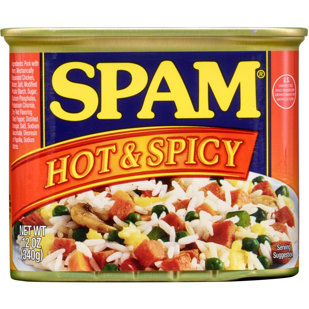 UPC 037600221214 product image for SPAM Hot & Spicy Lunch Meat - 12oz | upcitemdb.com