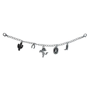 CTM Western Cowboy Silver Trucker Hat Chain - 1 of 3