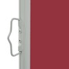 vidaXL Patio Retractable Side Awning 23.6"x118.1" Red - 3 of 4
