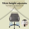 Velvet Office Desk Chair, Modern Home Desk Chair with Wheels , Vanity Chairs for Living Room, Bedroom,Study Room - 2 of 4