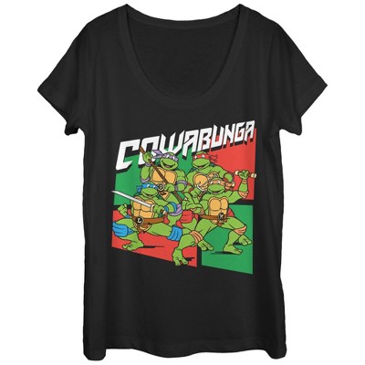 Women's Teenage Mutant Ninja Turtles Pizza Forever Scoop Neck - White -  Small