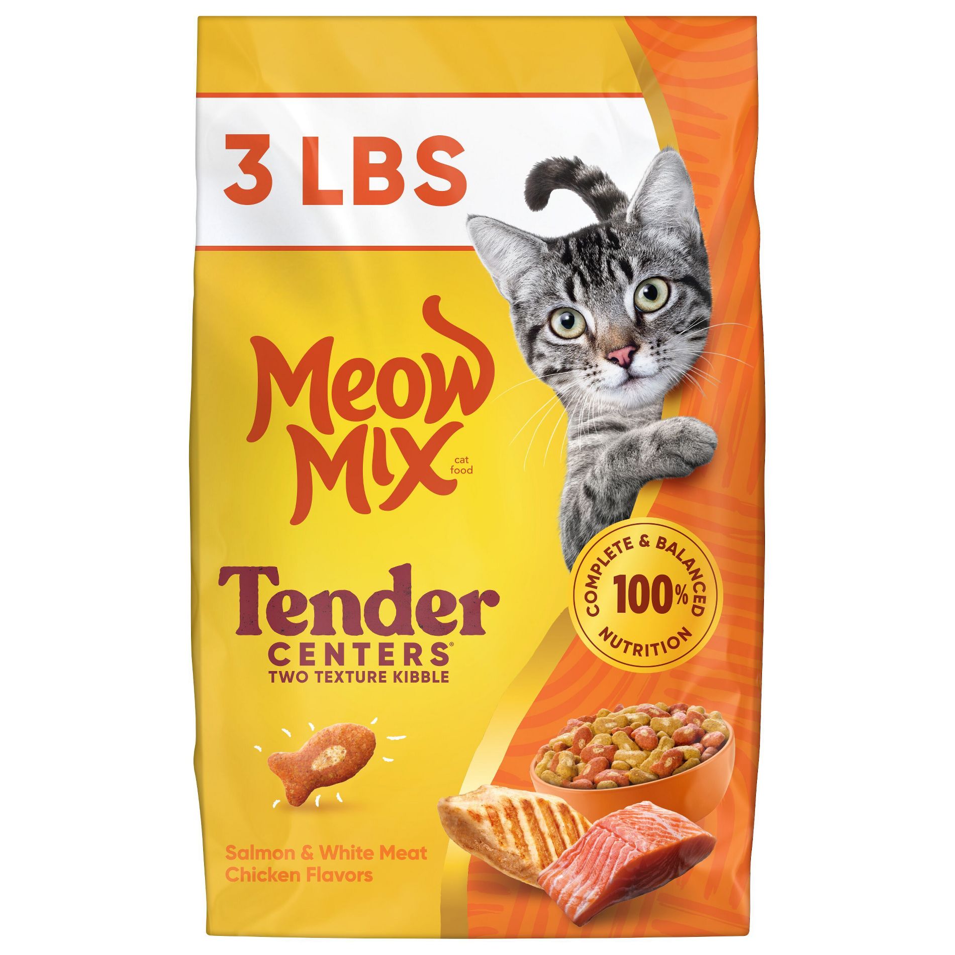 Meow Mix Tender Centers Salmon and Chicken Flavor Dry Cat Food