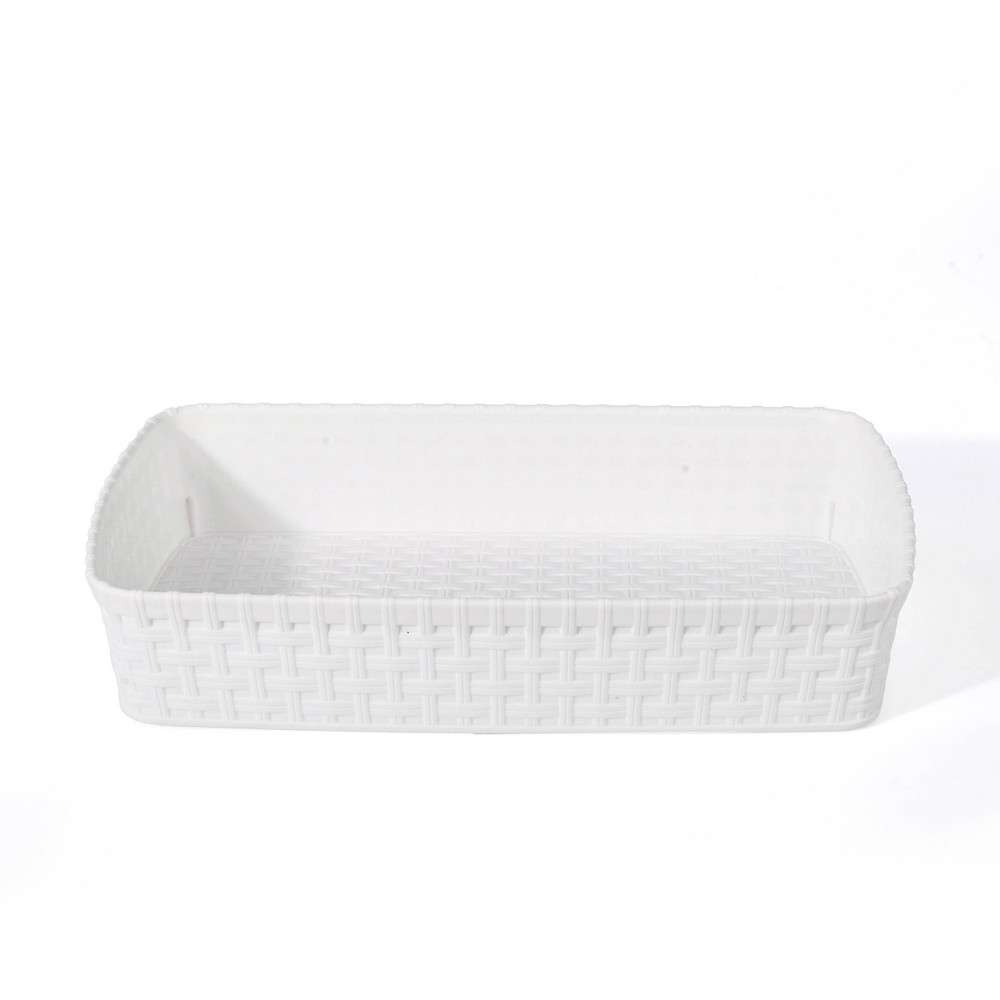 64oz Long Rectangle Utility Bins White - Bullseye's Playground™(10 pieces)