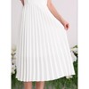 INSPIRE CHIC Women's Sleeveless Tie Neck Pleated Dress - 4 of 4