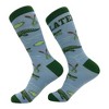 Crazy Dog Men's Later Gator Socks Funny Sarcastic Alligator Graphic Novelty Footwear for Men - 2 of 4