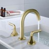 CLIHOME Hexagon 8 in. Widespread Double-Handle 3-Hole Brass Bathroom Sink Faucet With Hose - 4 of 4