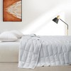 Puredown Ultra-Lightweight White Down Blanket, Soft Bed Cover For All Season - 2 of 4