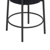 PAGED Height Adjustable Bar Stools Set of 2 Modern Rattan Swivel Counter Stools with Back and Footrest for Dining Room - 4 of 4