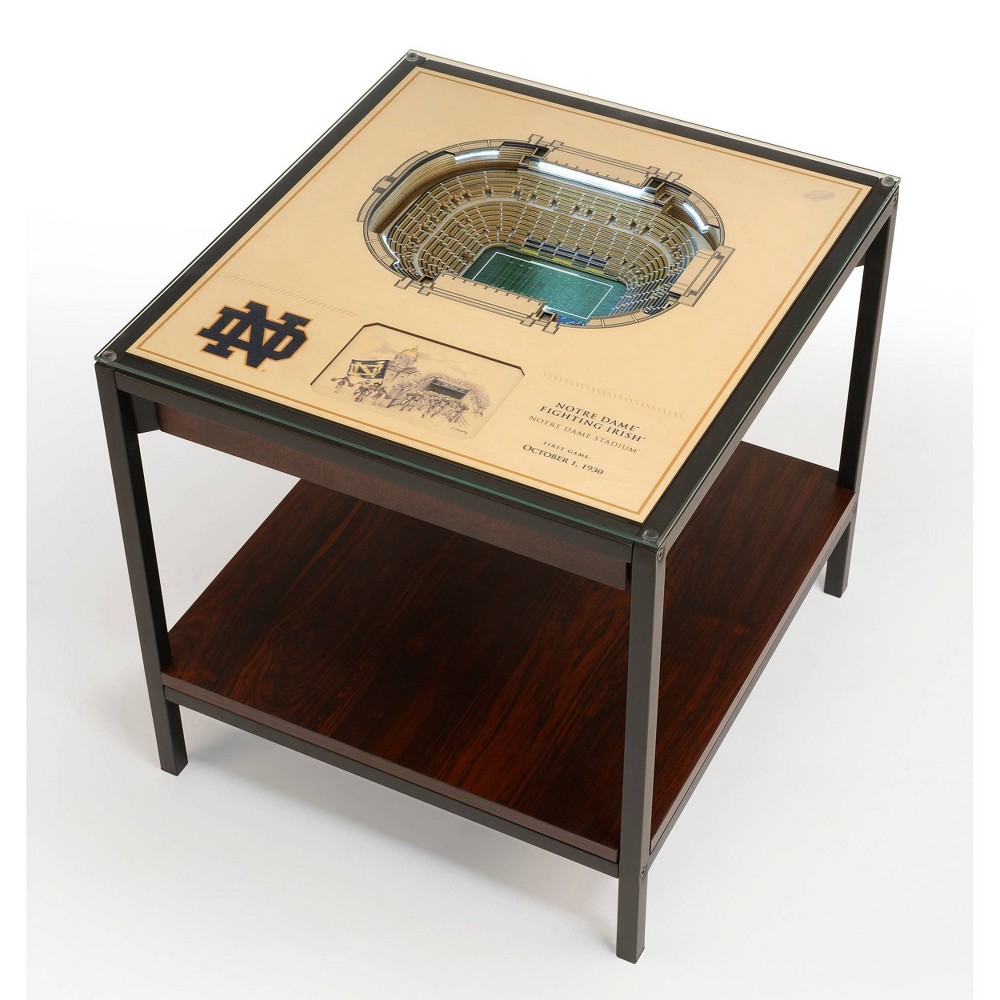 Photos - Coffee Table NCAA Notre Dame Fighting Irish 25-Layer StadiumViews Lighted End Table