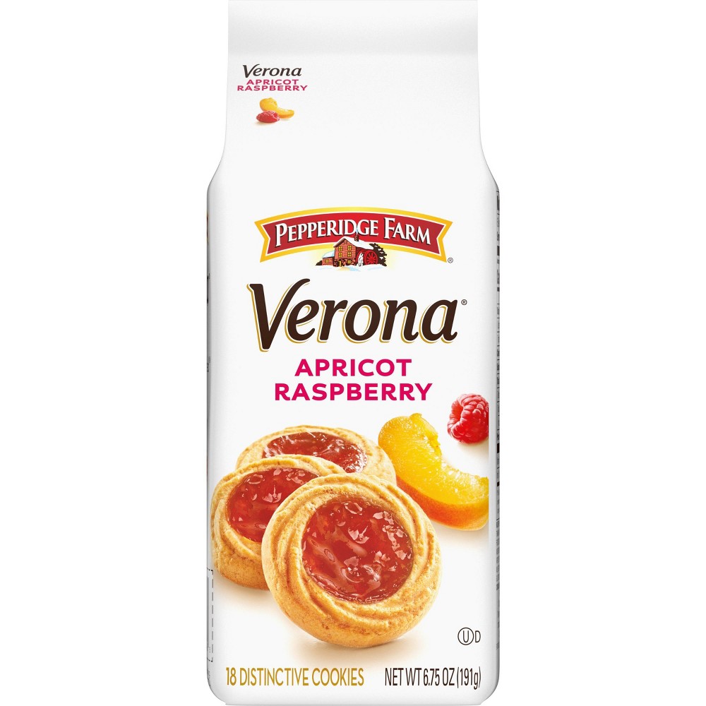 Pepperidge Farm Verona Apricot Raspberry Thumbprint Cookies - 6.75oz