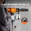 VEVOR Core Drill Bit, 4" Wet/Dry Diamond Core Drill Bits for Brick and Block, Concrete Core Drill Bit with Pilot Bit Adapter and Saw Blade, Black - 3 of 4