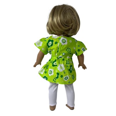 Doll Clothes Superstore Short Dress and Leggings Set for 18 Inch Girl Dolls — фото 4