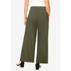 Jessica London Women's Plus Size Petite Stretch Knit Wide Leg Pant - 3 of 4