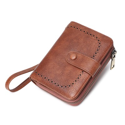 BEAFUP Women's Wallet ,RFID Blocking Soft Leather Bifold Wallet- Compact Card Holder with ID Window, Durable Everyday Use & Travel for Ladies
