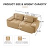 GDFStudio Renee 82" Modern Corduroy Upholstered 2-Seater Sectional Sofa, No Ottoman Included, - 3 of 4