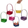 Wickerwise Set of 6 Decorative Baskets in Assorted Colors - Perfect for Easter, Trick or Treat, Flower Girl, Parties, and More - 3 of 4