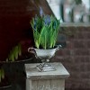 Slickblue Distressed White Metal Planter Urn - 3 of 3