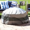 Sunnydaze Outdoor Heavy-Duty Weather-Resistant 300D Polyester Round Fire Pit Cover - 2 of 4