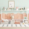 Okak All-in-One Metal Floor Bed Twin/Full Size,Study Bed with Safety Rails, Built-in Shelves & Desk Space Saving Kids Bed Frame for Small Bedroom - 2 of 4
