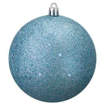 Northlight 4.75 Blue Clear Glass Christmas Ball Ornament : Target