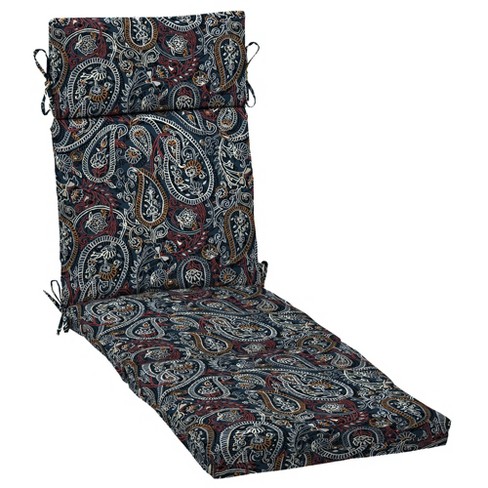 Palmira Paisley Outdoor Chaise Lounge Cushion Blue Arden Selections Target