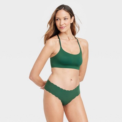 Women's Cotton Cheeky Underwear With Lace Waistband - Auden™ Ocean Spray  Green L : Target