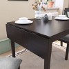 Drop Leaf Dining Table Set with Upholstered Chairs, 3-Piece Space-Saving Kitchen Furniture for Small Dining Rooms or Apartments-Tanpinhause - 3 of 4
