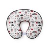 Bacati - 3 pc Lumberjack Red Black Gray Boys Hugster Feeding & Infant Support Nursing Pillow - 2 of 4