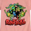 Girls' - Teenage Mutant Ninja Turtles - Radical Group Fitted Short Sleeve Graphic T-Shirt - 2 of 4